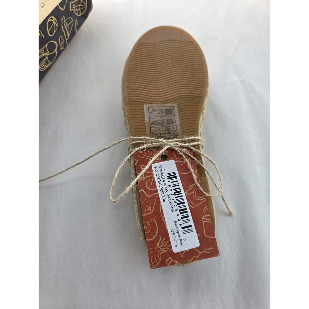 New! Soludos The Dali Mule Espadrille Womens 7/7.5 Bubblegum Pink Slip On - Picture 3 of 6